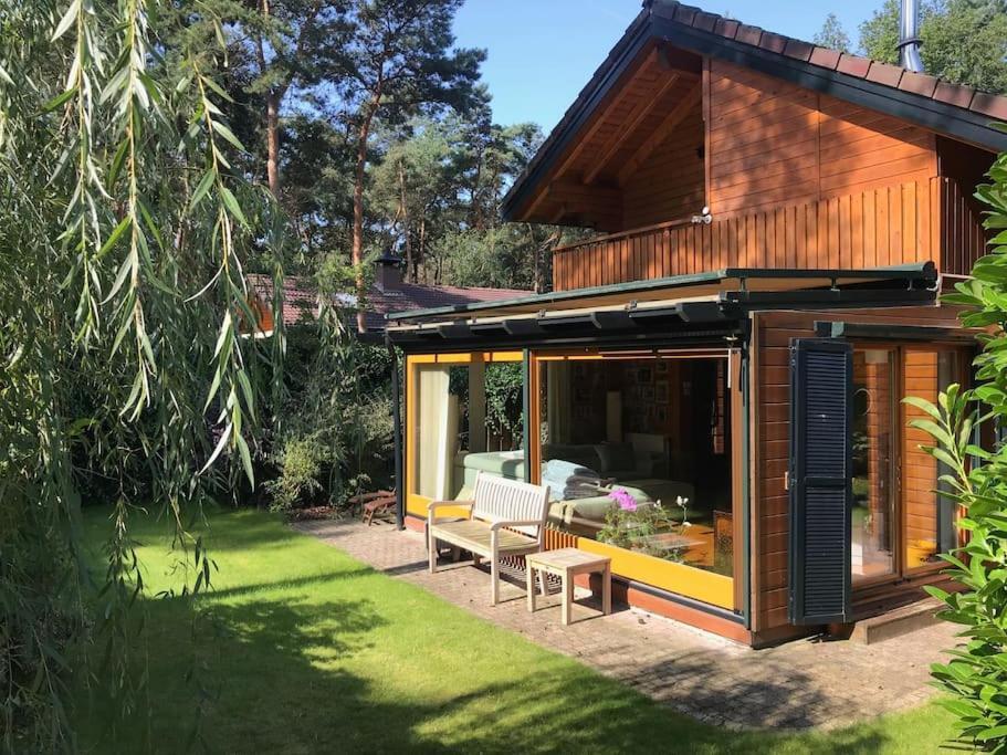 Houten Chalet/Bungalow In Het Bos, Sauna, Jacuzzi Meijel Екстериор снимка